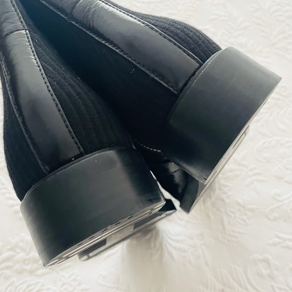 NWOB Lulus Dolce Vita Gaven Black Leather Belted Mid-Calf Boots 7.5 - Picture 8 of 12